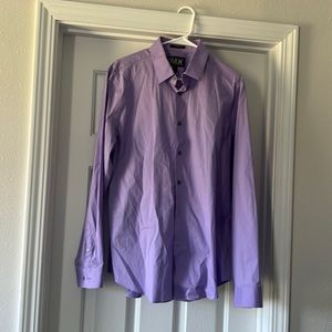 Light purple express button up